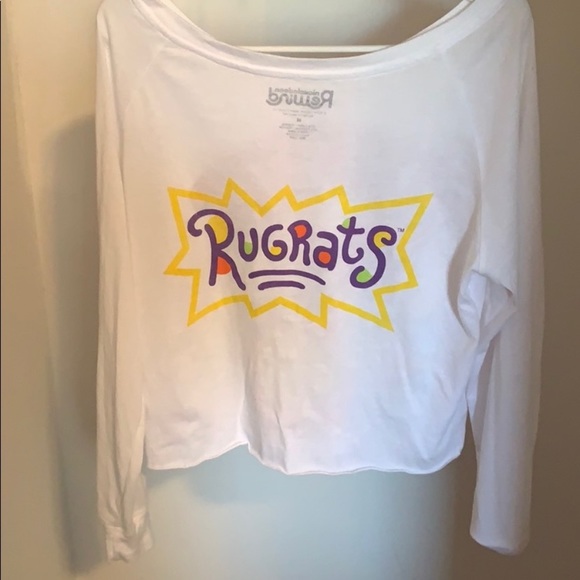 Rugrats slouchy off the shoulder long sleeve tee - Picture 3 of 8